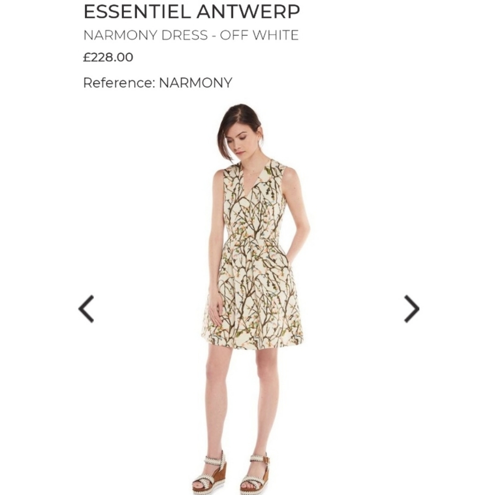 ESSENTIEL ANTWERP NARMONY DRESS OFF WHITE 42/10 - Picture 5 of 15